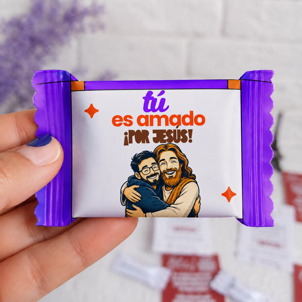 Chocolate «Tú eres amado por Jesús»