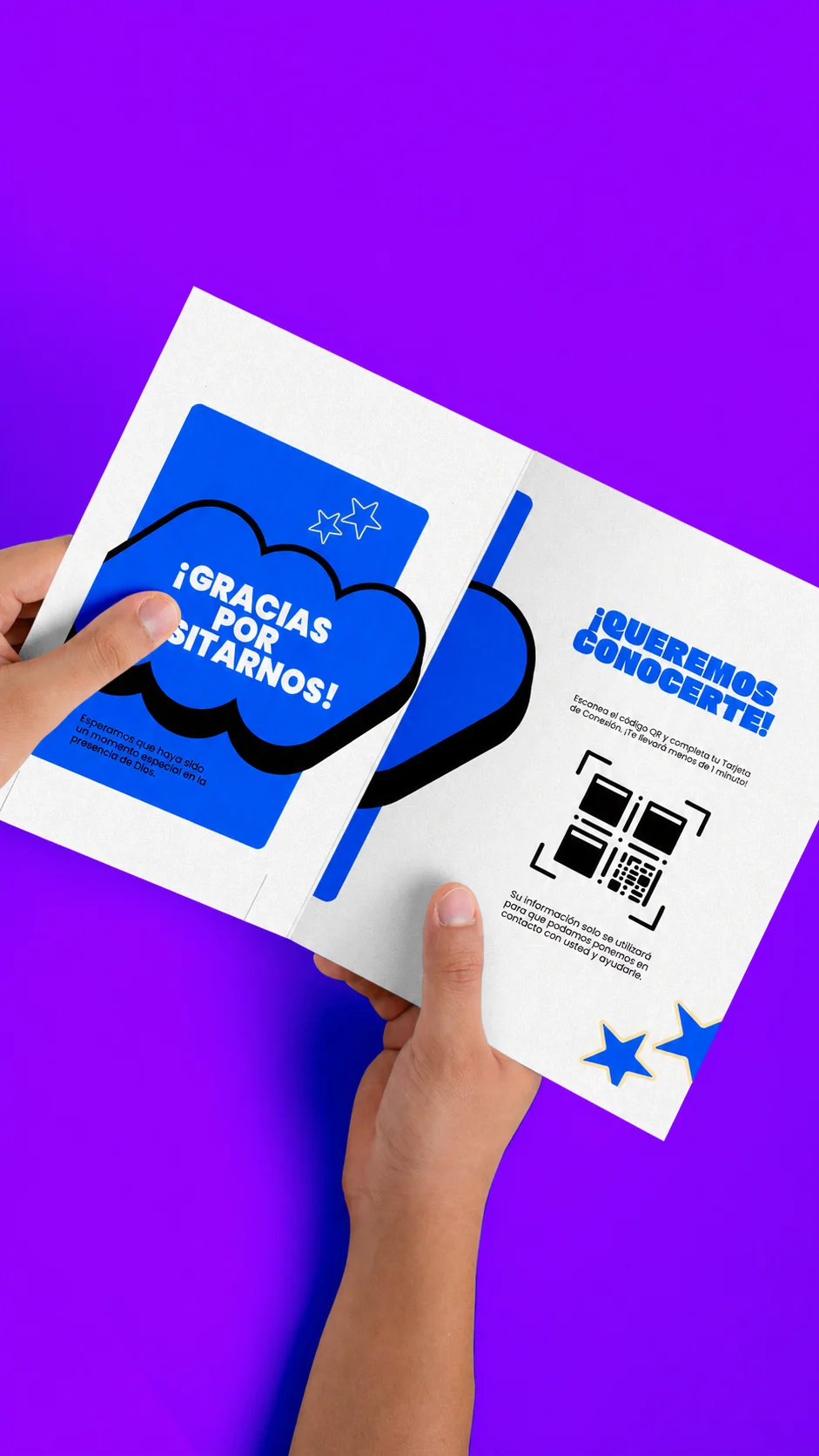 Tarjeta de conexión con código QR